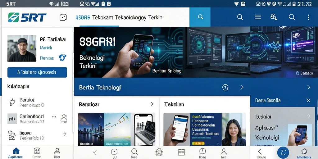 Tampilan antarmuka aplikasi 5RT yang modern dan informatif.
