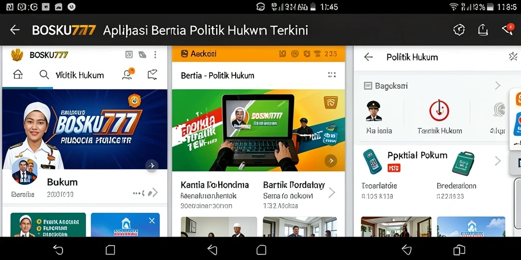 Antarmuka pengguna aplikasi BOSKU777 yang modern dan informatif.