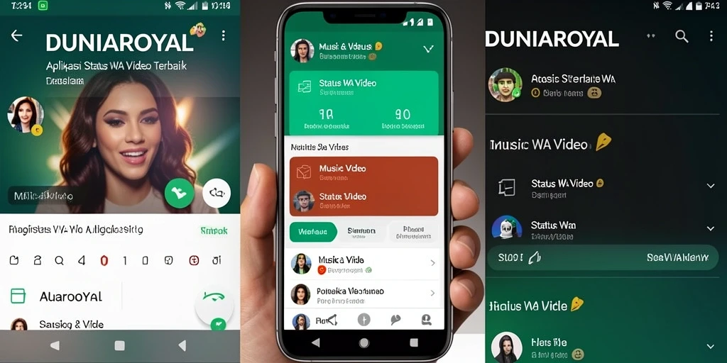 Tampilan antarmuka pengguna DUNIAROYAL yang menarik dan mudah digunakan.