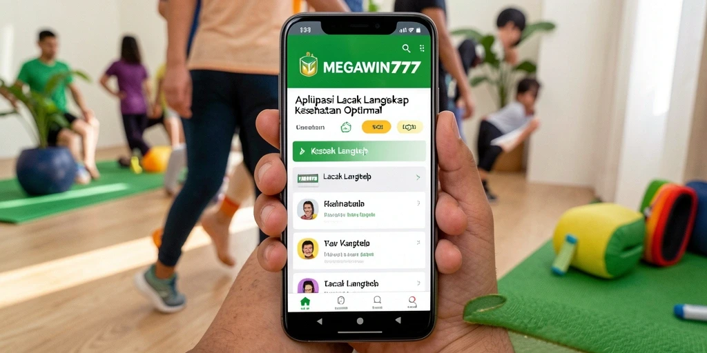 Tampilan antarmuka MEGAWIN777 yang intuitif untuk melacak langkah.