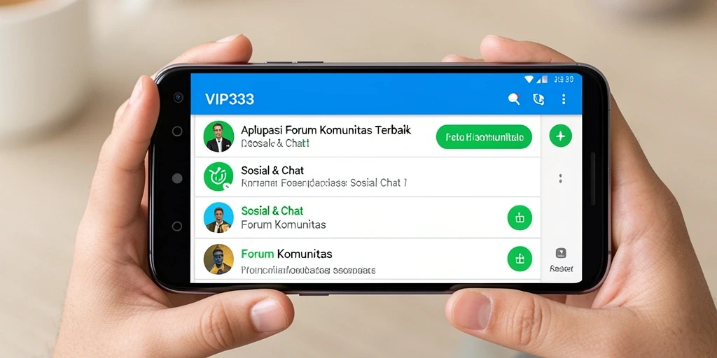 Tampilan antarmuka VIP333 yang menarik dan fungsional sebagai Forum Komunitas.